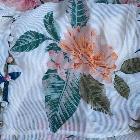 New GUESS Floral Print Dress SZ M - Picture 10 of 11